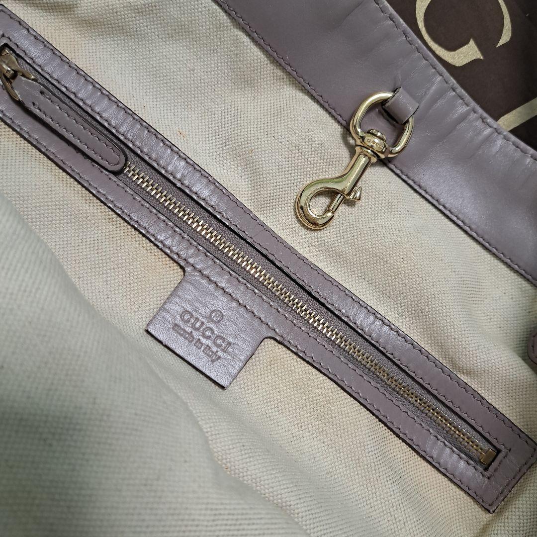 ✨️美品✨️ GUCCI グッチ GG マイクロシマ ポーチ付 バックラベンダー