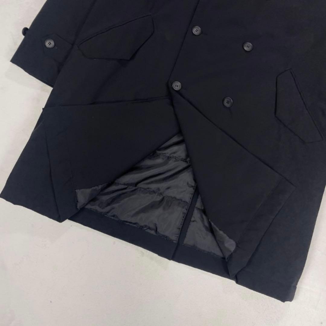 【美品】DENHAM デンハム ダブルブレスト ロング コート M ブラック