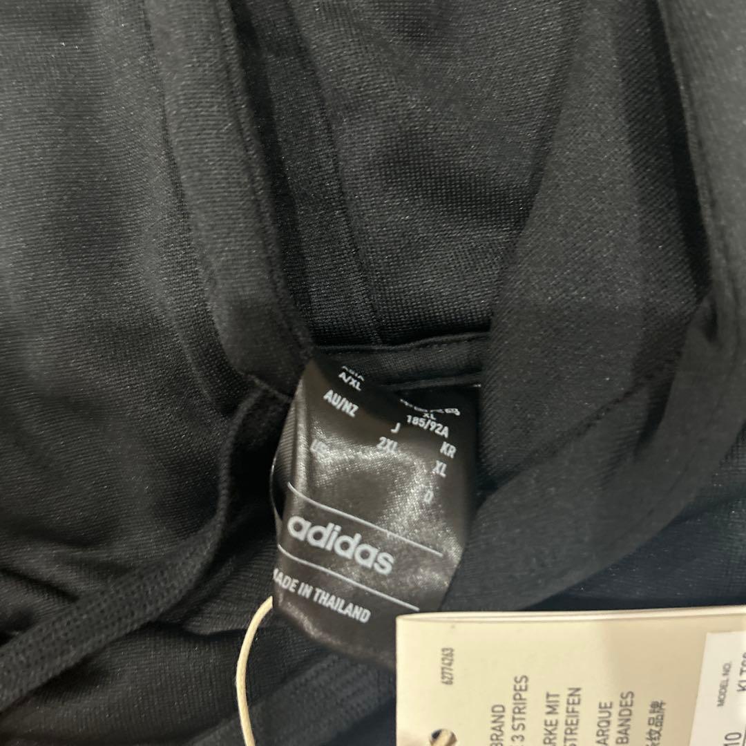 adidas ブラック ジャージ上下セット 2XL