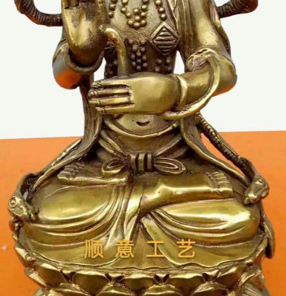 純銅  蛇仙仏像  招財  奉納する仏像  置物6