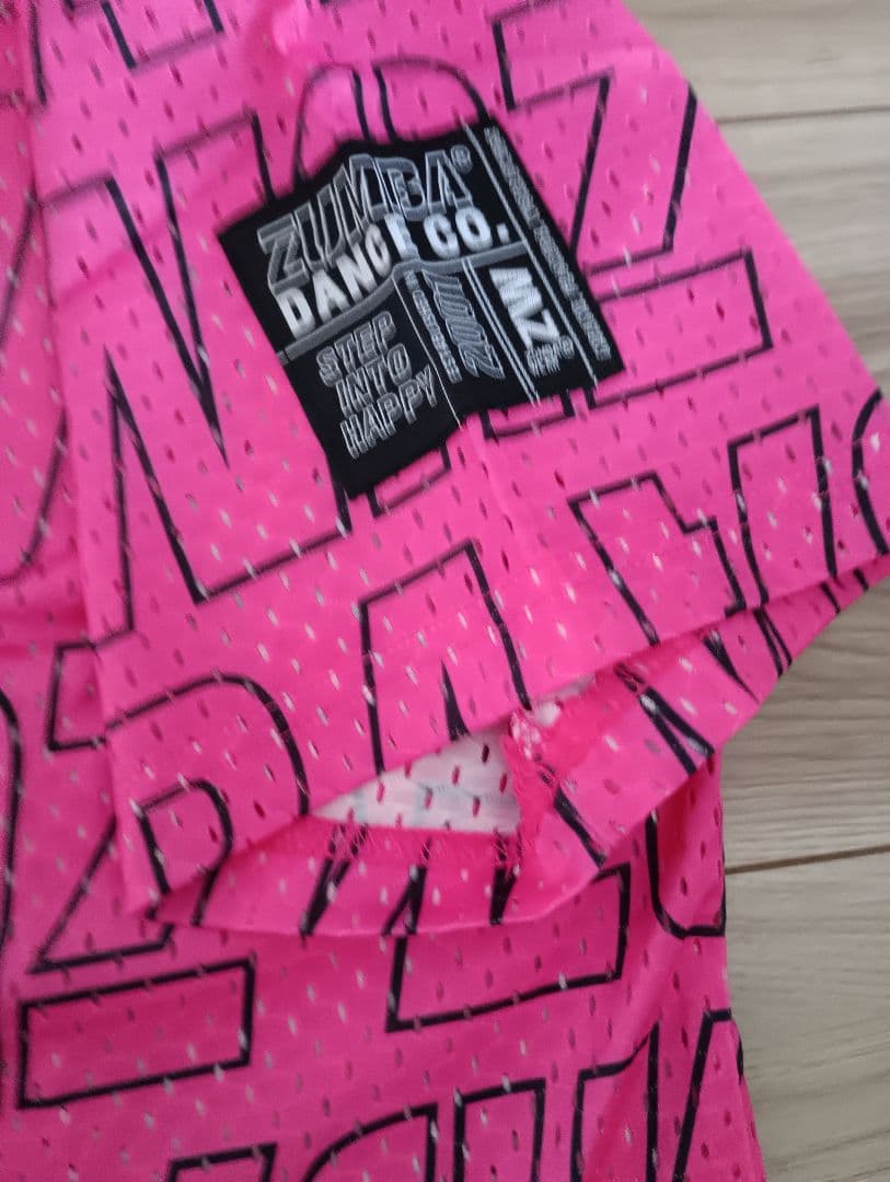 Lucy　ZUMBA メッシュ Tシャツ 蛍光イエロー、ピンクMサイズ4枚