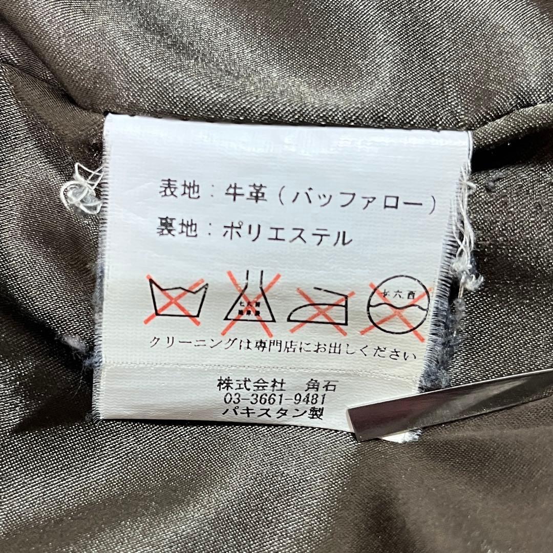 HORN WORKS バッファローレザー ジャケット　緑　3L 3B レザー