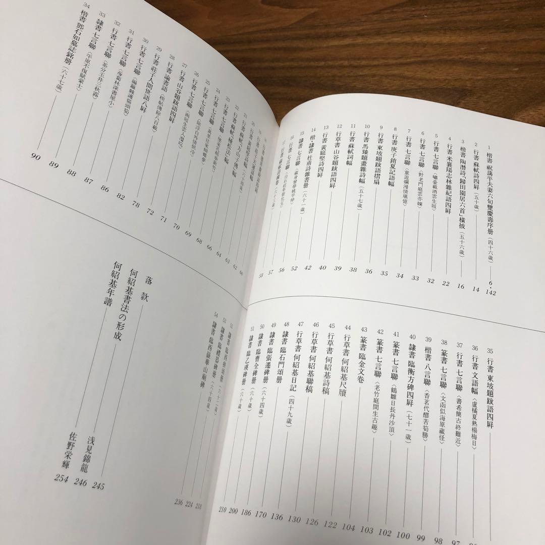 何紹基の書法 浅見錦龍編 二玄社 函入り 1995年 初版 書道 名蹟 作品集