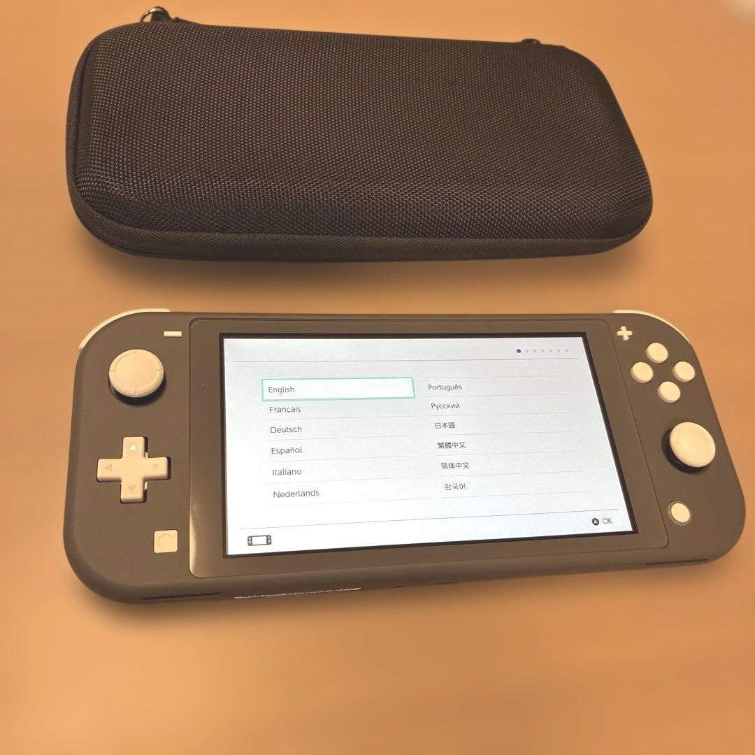 【ケース付き】Nintendo Switch Lite グレー 本体　動作確認済