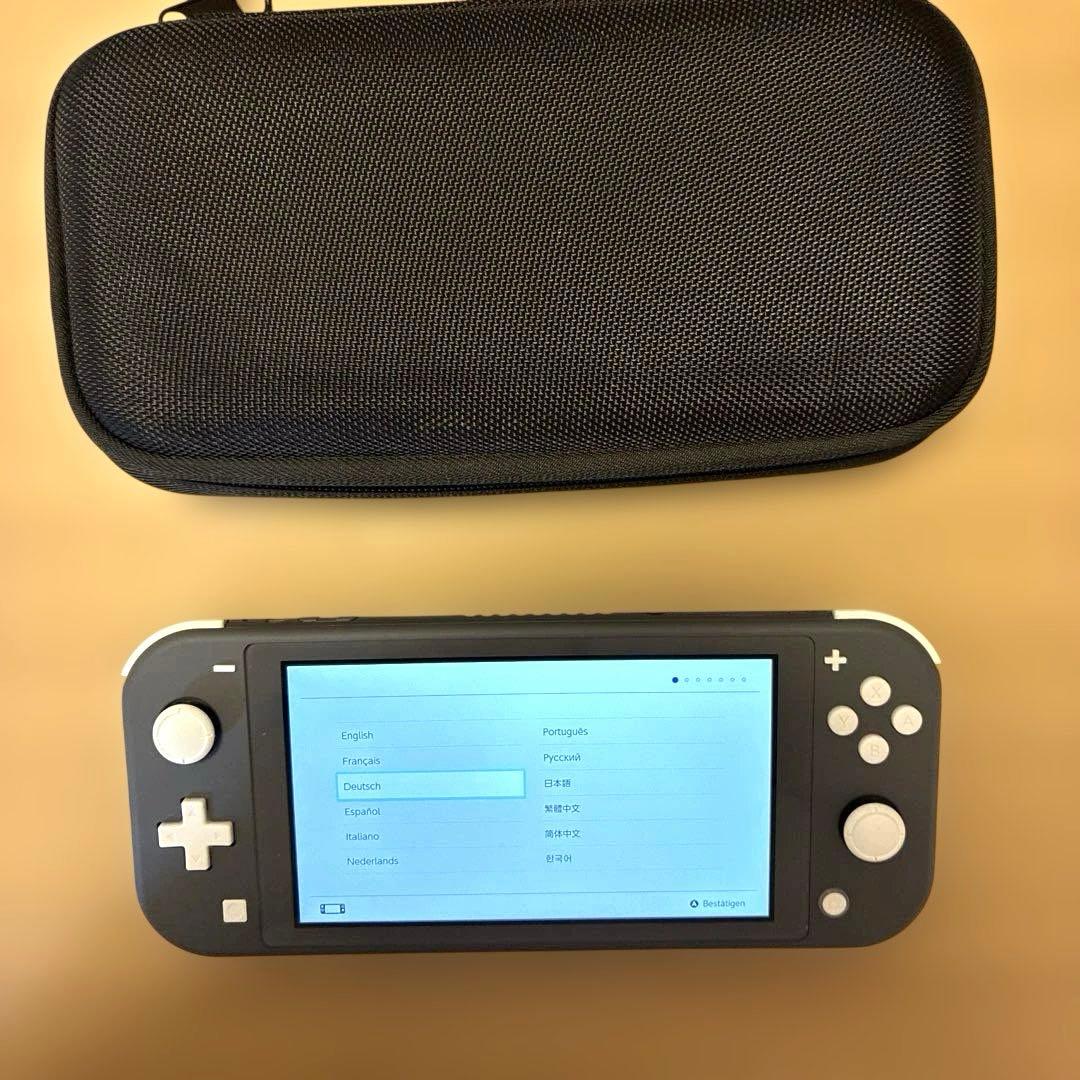 【ケース付き】Nintendo Switch Lite グレー 本体　動作確認済