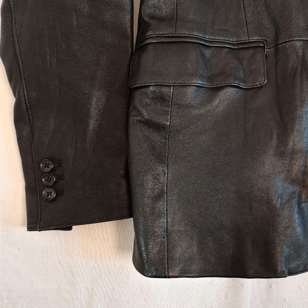 ​【美品】5351 POUR LES HOMMES 山羊革テーラード 48