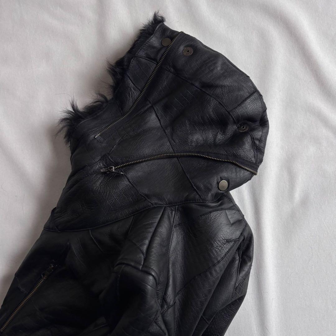 ジャケット・アウター 00s TORNADO MART patchwork mouton jacket