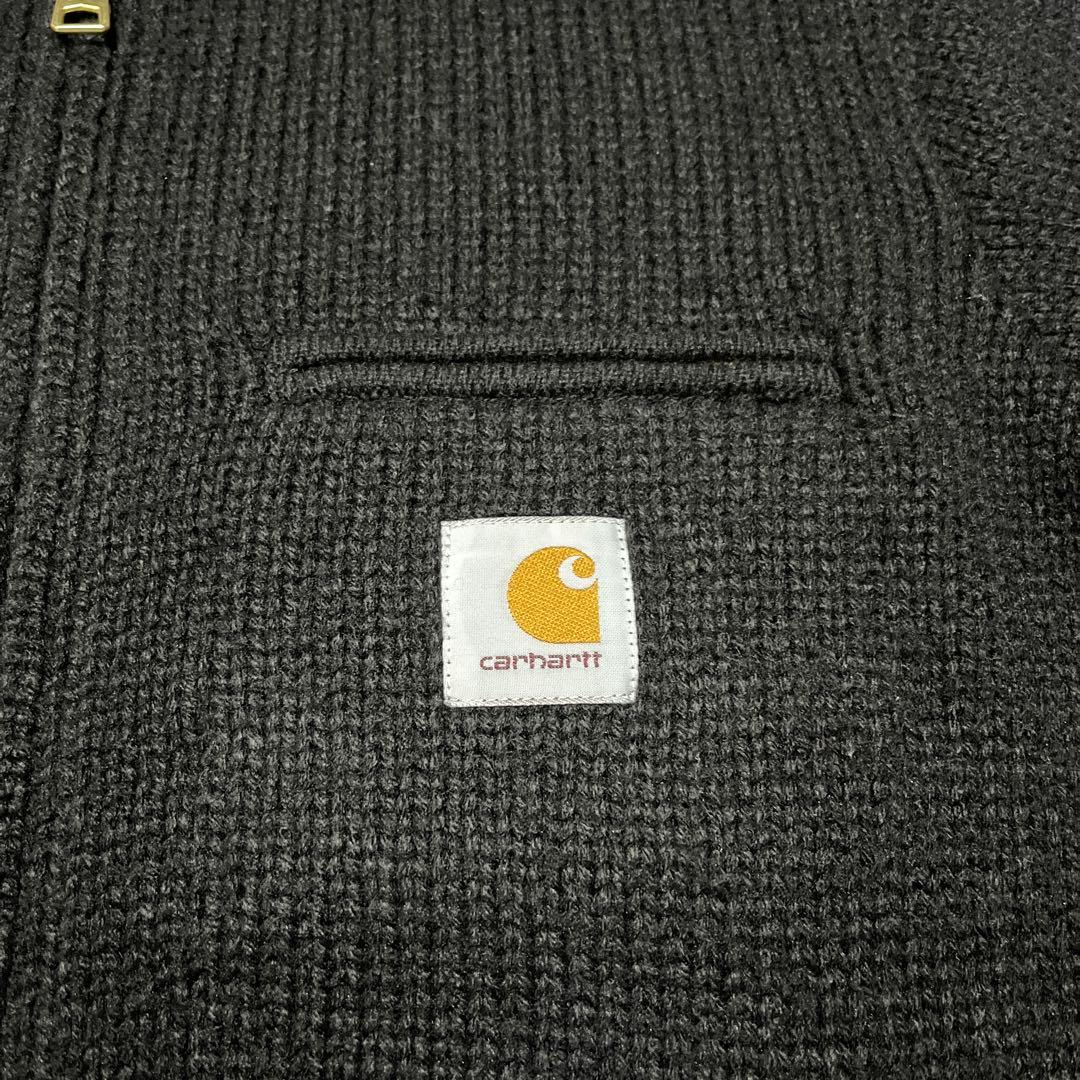 希少 Carhartt WIP DETROIT KNIT JACKET 黒 S