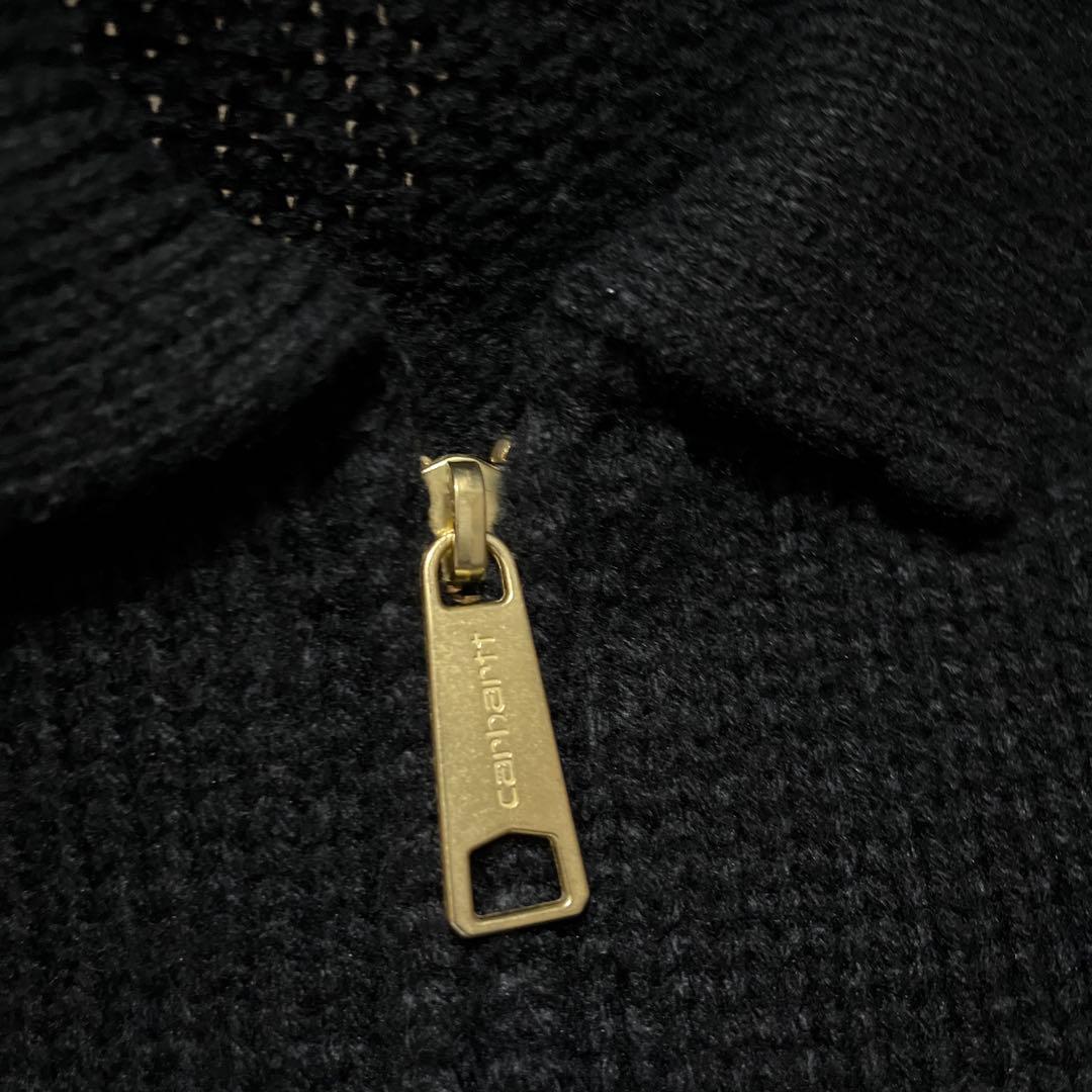 希少 Carhartt WIP DETROIT KNIT JACKET 黒 S