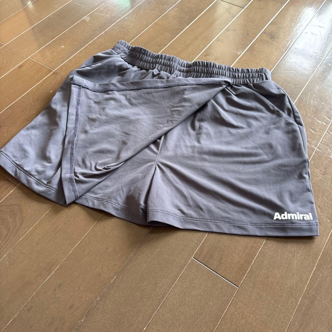 アドミラル　サイドタックスキュロット（ATLA440）　グレーL