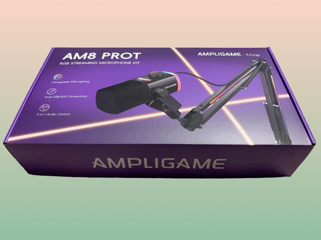 FIFINE AM8PROTW USB XLR ダイナミックマイク ホワイト