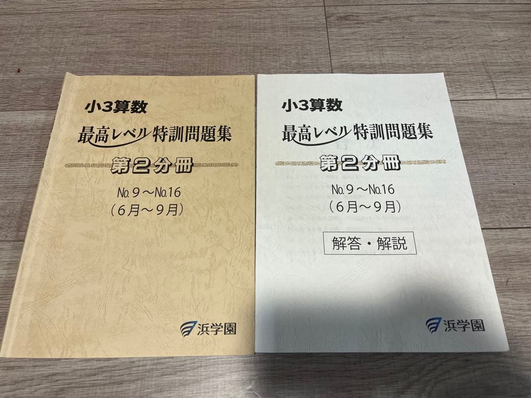 浜学園　小3算数最高レベル特訓問題集3年生　2025年度分 最難関レベル特訓教材