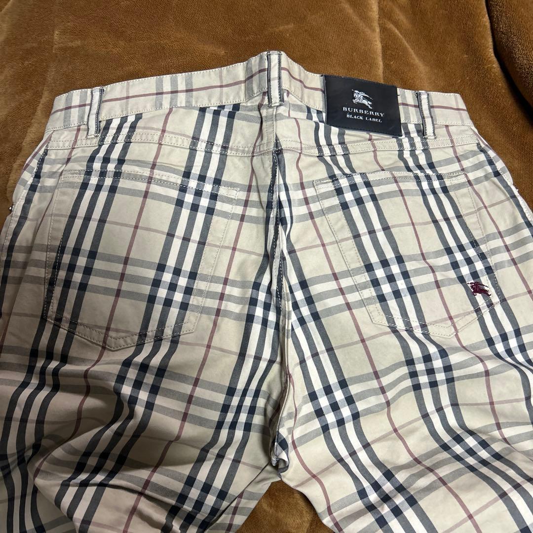 BURBERRY BLACK LABEL チェックパンツ　廃番品　79サイズ　綿