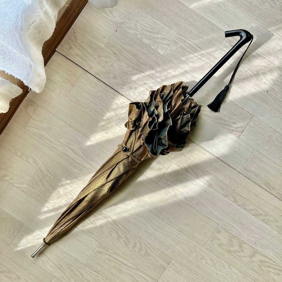 DiCesare Designs サクラリンダ　ゴールド　折り畳み傘　日傘　高級