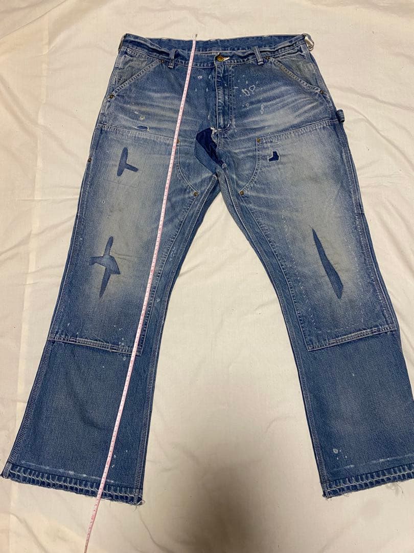 SAINT MXXXXXX セントマイケルダブルニーデニムパンツXL