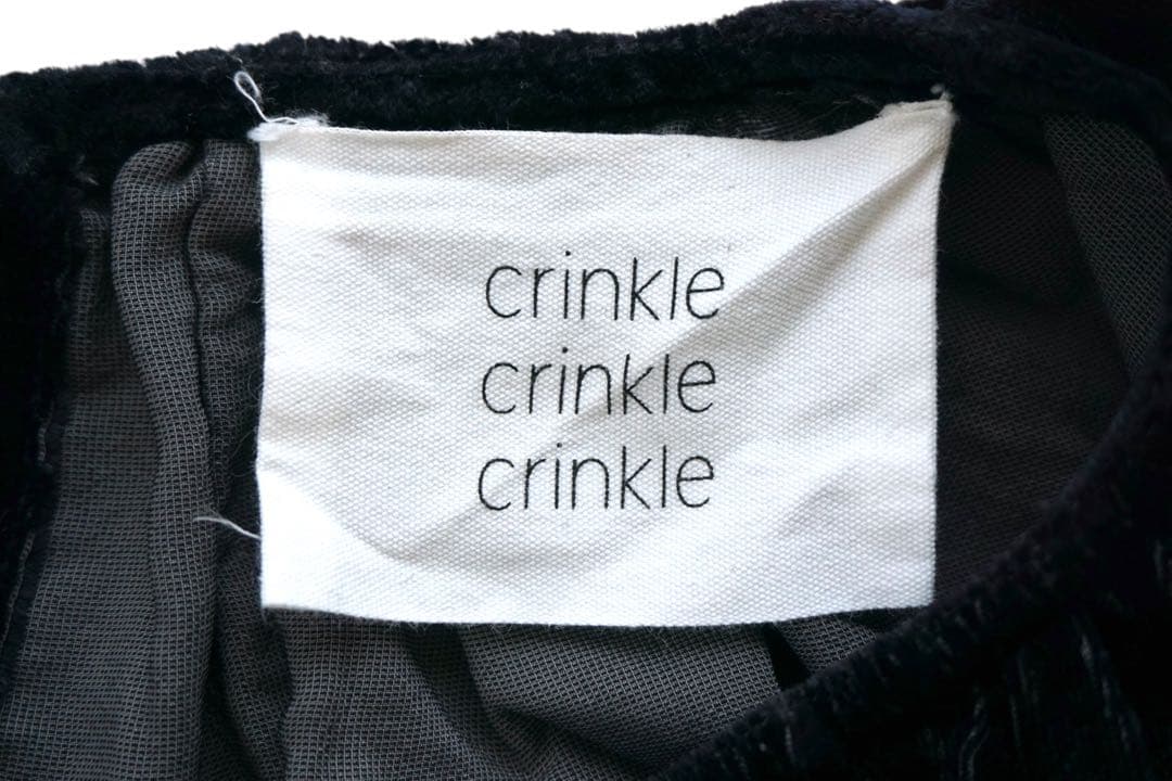 crinkle crinkle crinkle ベロアブラウス プルオーバー