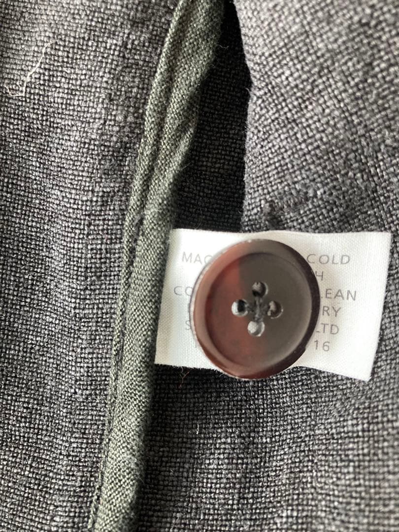 良雰囲気Style Craft Wardrobe リネンキャンバスコート 墨黒