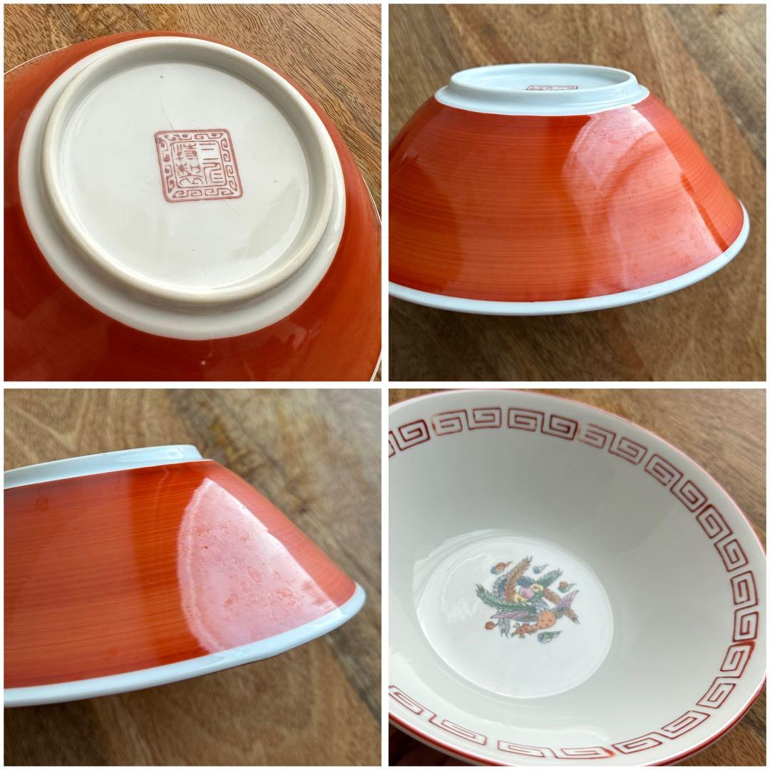 ◼️出品4/7(火)迄◼️骨董品◼️ラーメンどんぶり5点セット 鉢 器 昭和レトロ