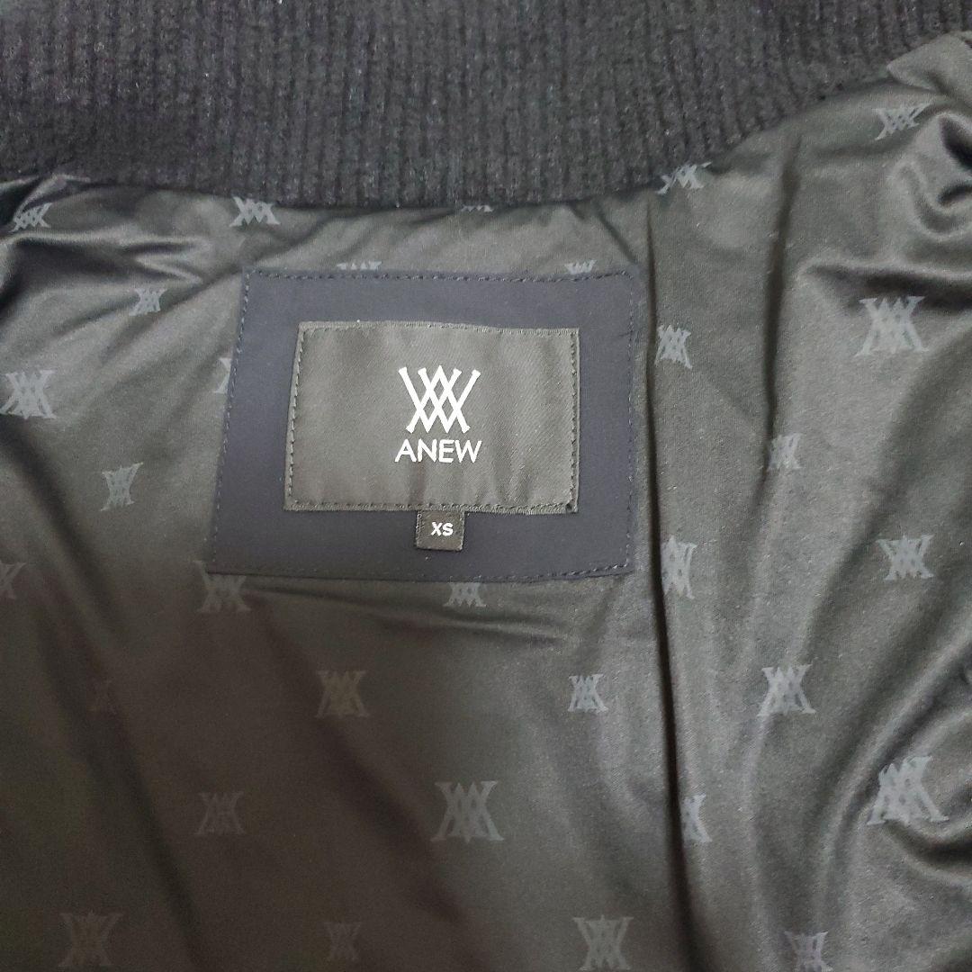 anew golfブラックジップアップベスト レディース