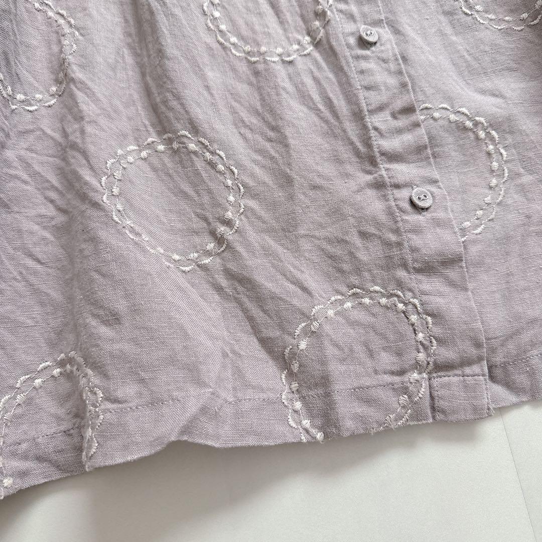 TUTIE. ツチエ 刺繍 リネン100% ロングワンピース