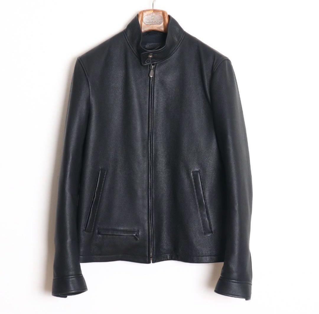 BOTTEGA VENETA 17AW ディアスキン レザーライダース 46