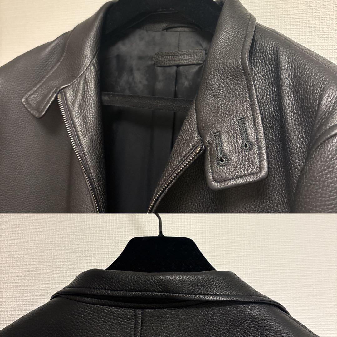 BOTTEGA VENETA 17AW ディアスキン レザーライダース 46