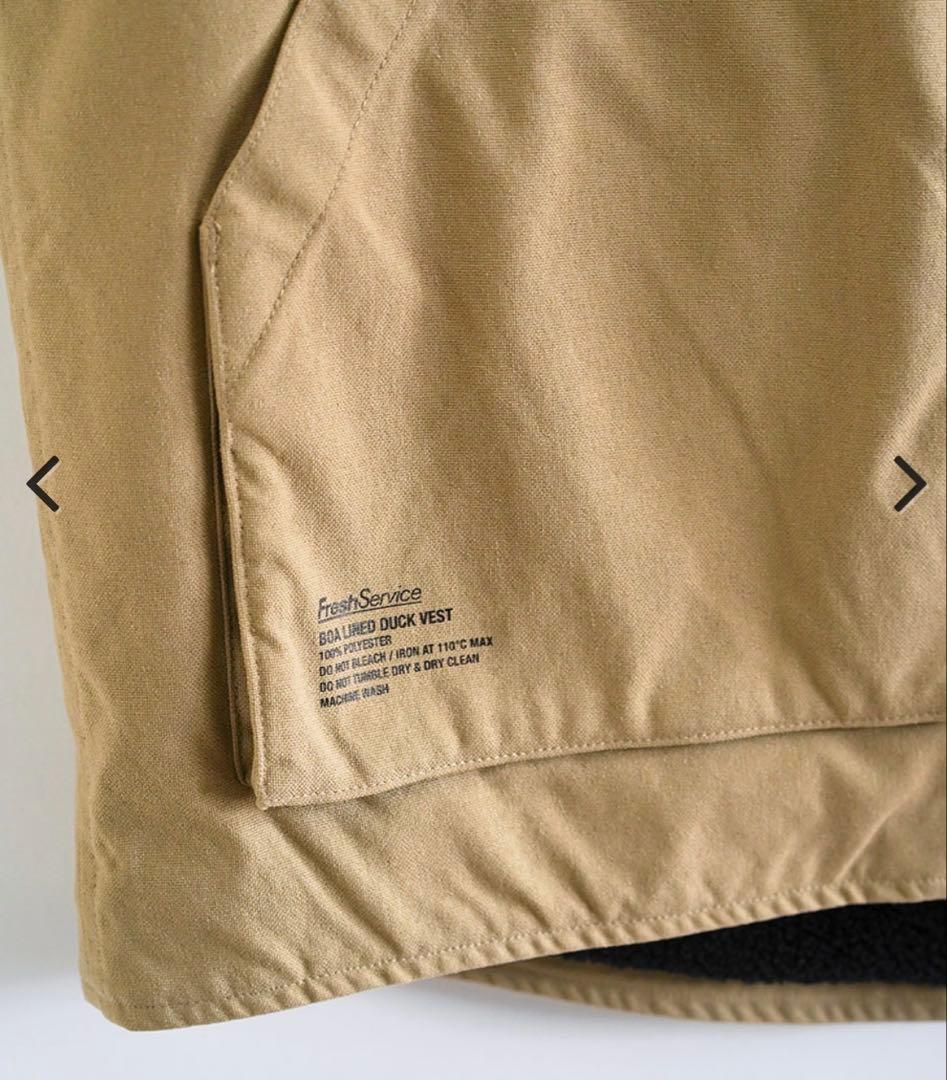 ジャケット・アウター Fresh Service BOA LINED DUCK VEST