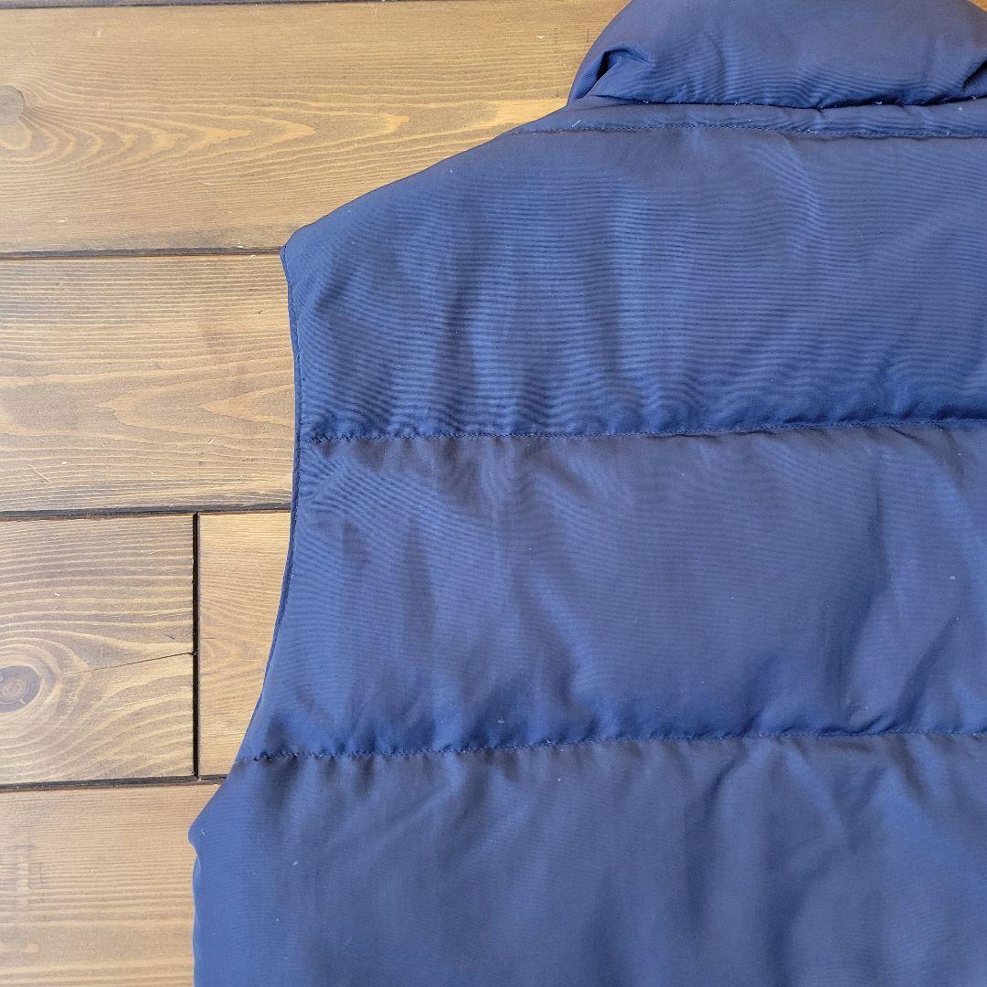 90s オールド モンベル ダウンベスト 肉厚 刺繍ロゴ 紫