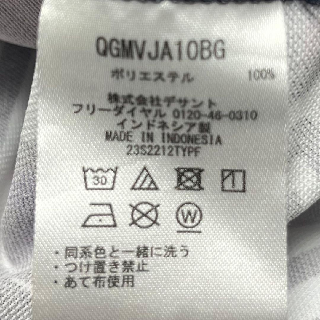 【美品】ルコックスポルティフゴルフ 吸汗速乾 ストレッチ 総柄 ポロシャツ 5L