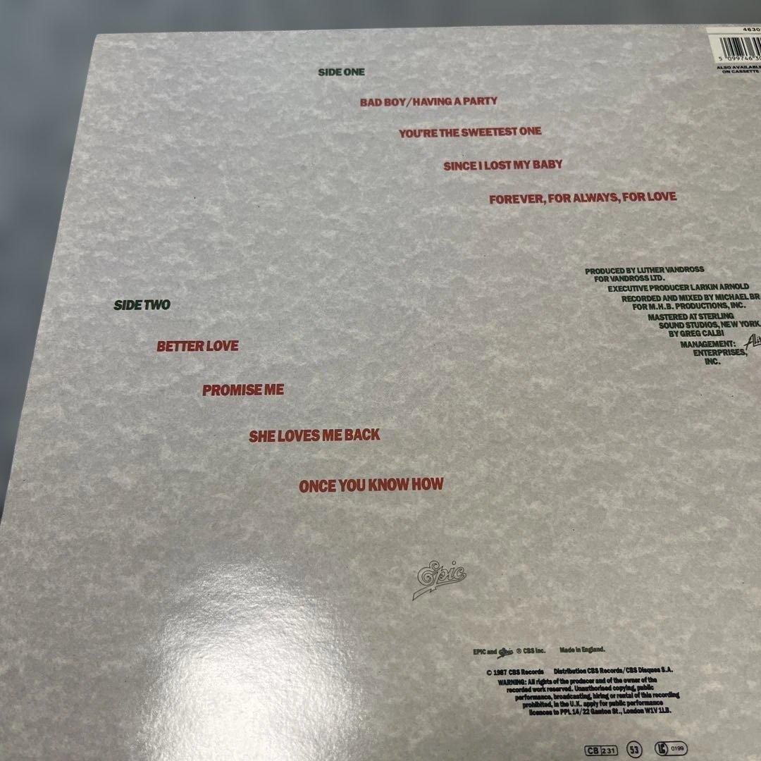Y*K様 Luther Vandross まとめ売り　NEVER TOO LP
