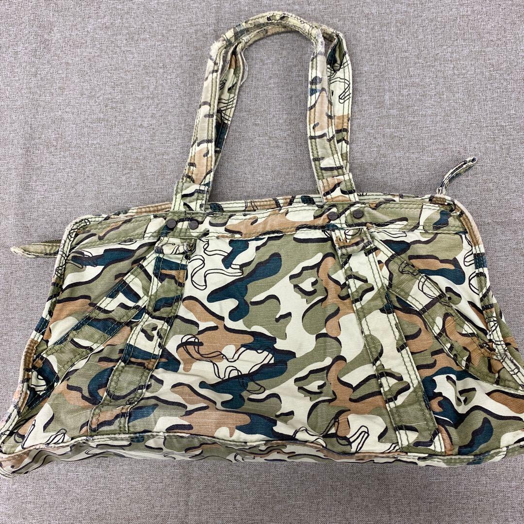 N988＊ DIESEL ディーゼル 迷彩 バッグ Y2K ストリート カモフラ