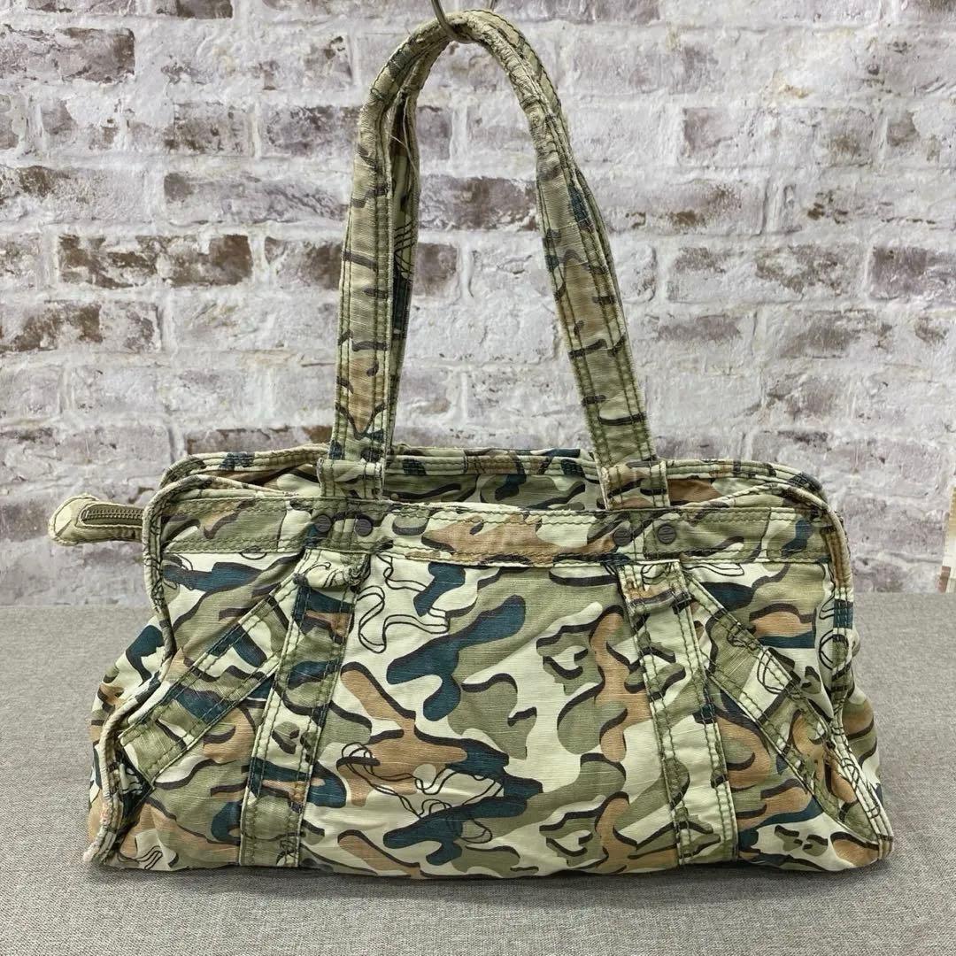 N988＊ DIESEL ディーゼル 迷彩 バッグ Y2K ストリート カモフラ