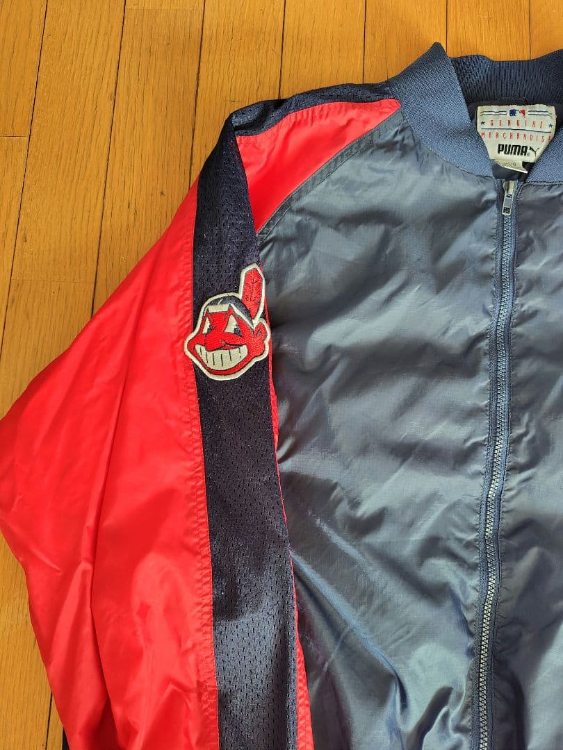 PUMA Indians ジャケット Lサイズ ネイビー/レッド
