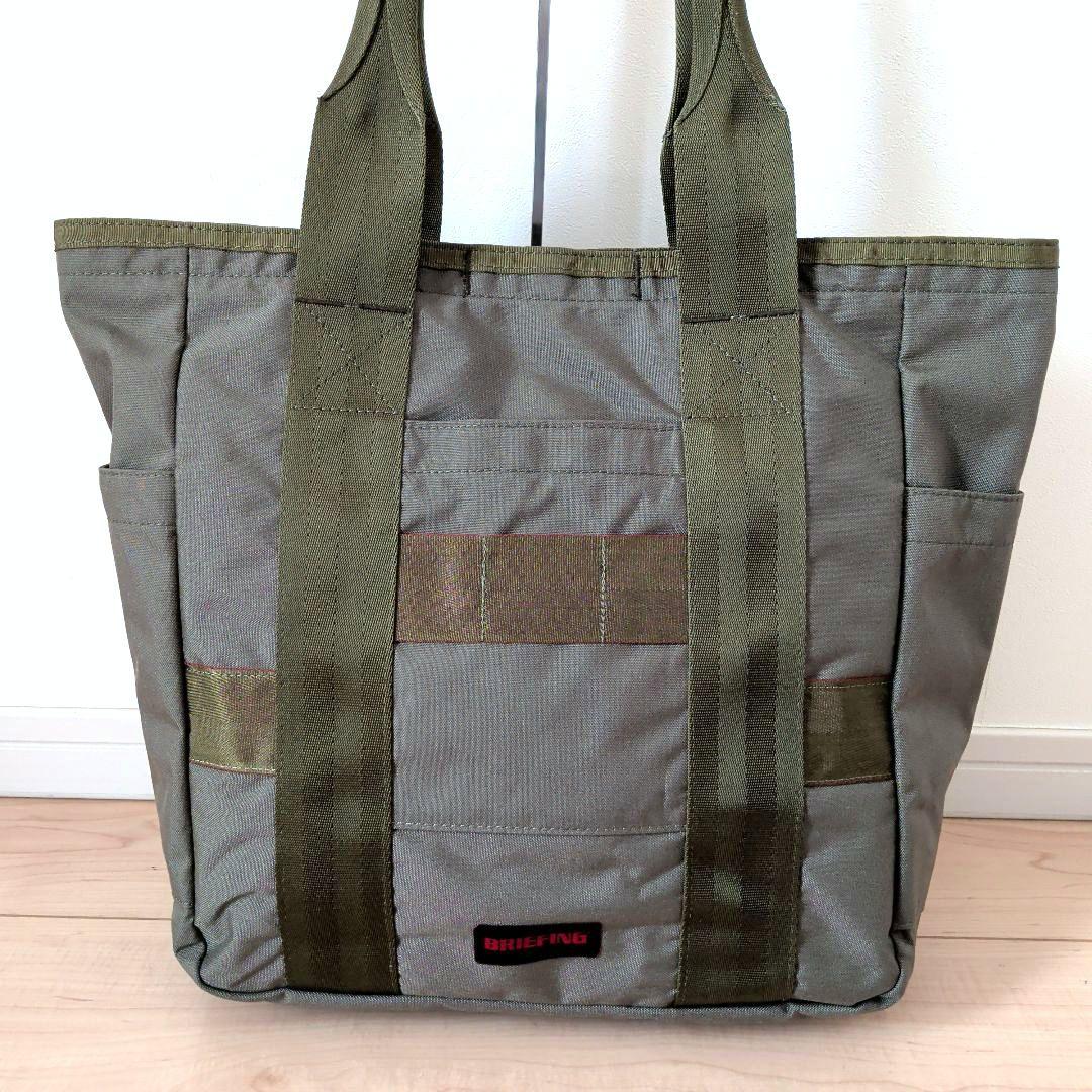 美品 BRIFING グリーンレーベル 別注 オリーブ トートバッグ