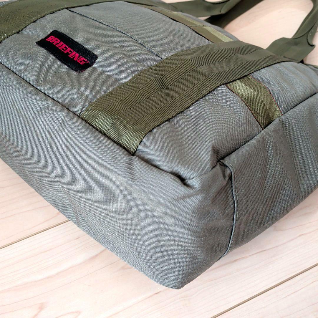 美品 BRIFING グリーンレーベル 別注 オリーブ トートバッグ