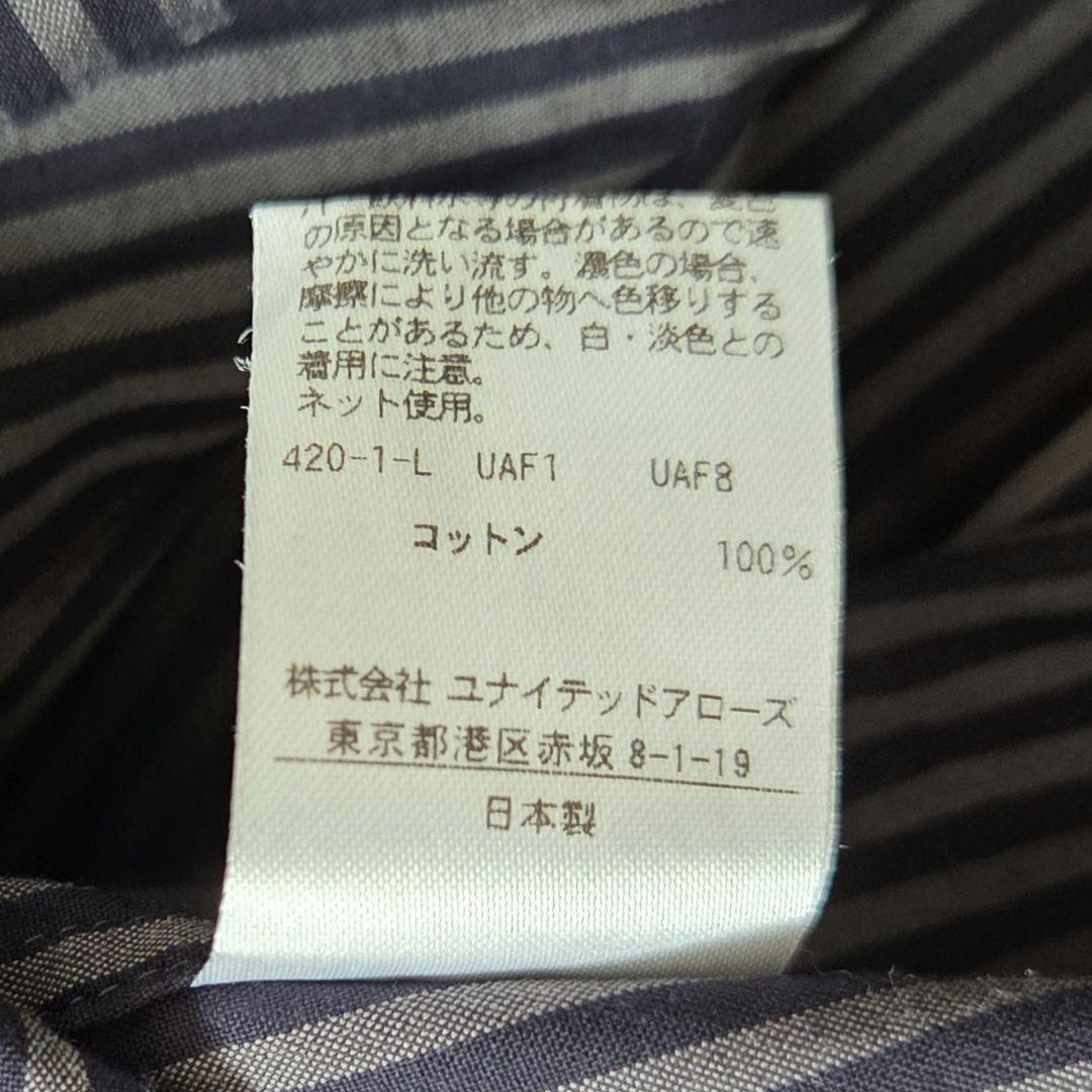 LOEFF ロエフ　ストライプ ボウタイ ブラウス