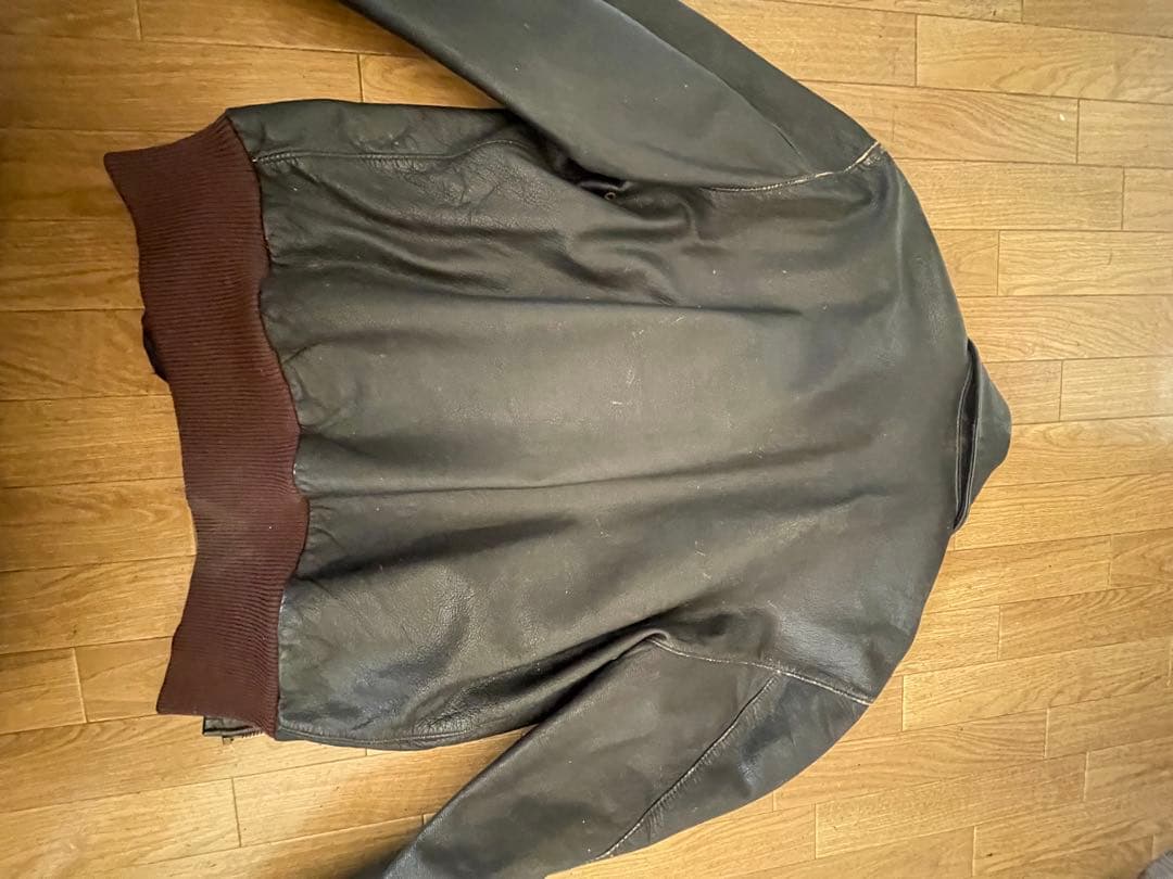 llbean革ジャン　ジッパー壊れ