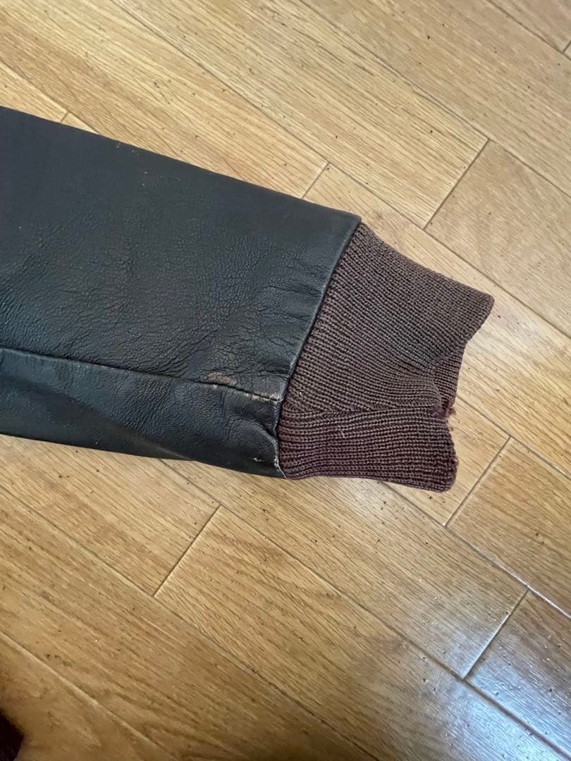 llbean革ジャン　ジッパー壊れ