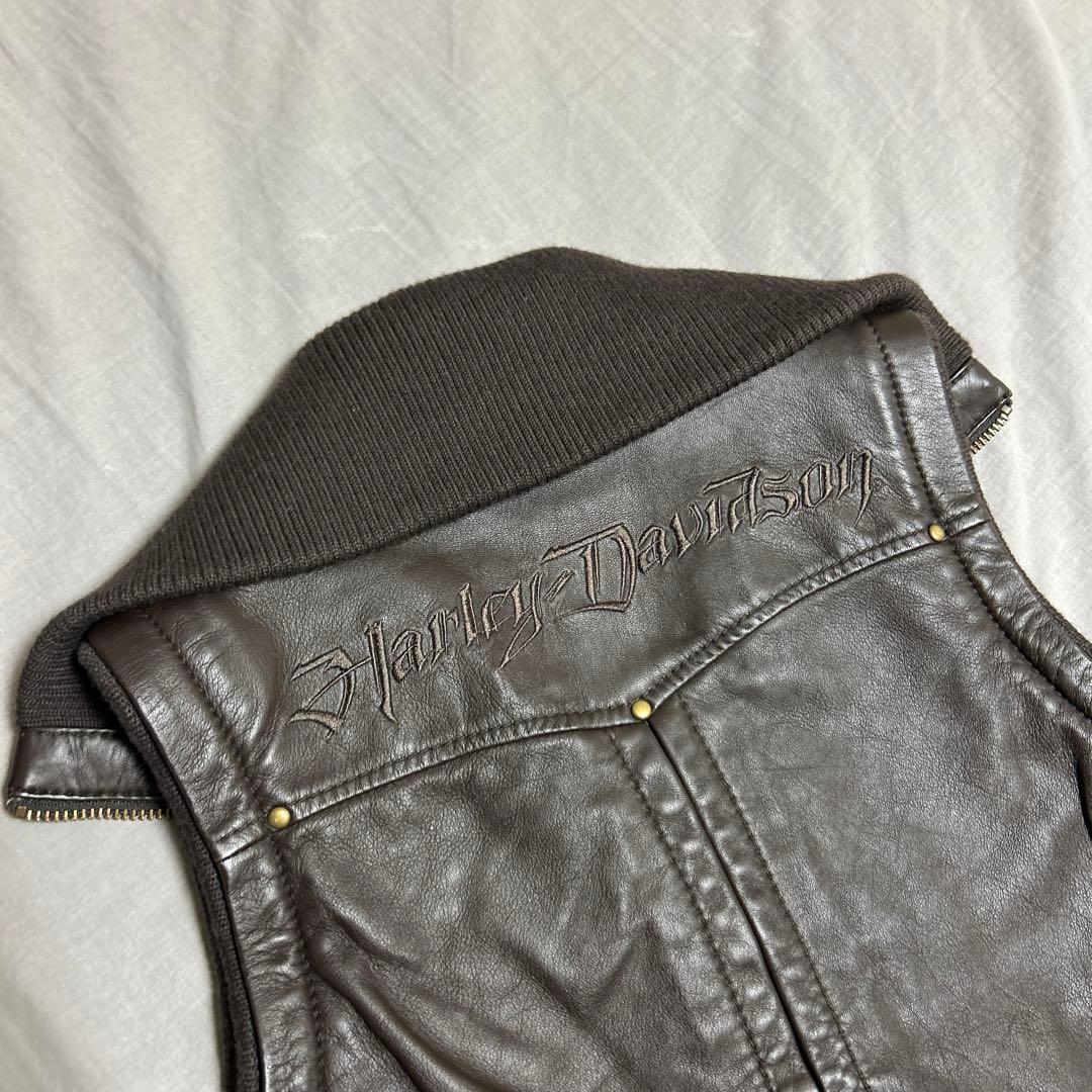 Harley-Davidson 本革 ブラウンベスト M