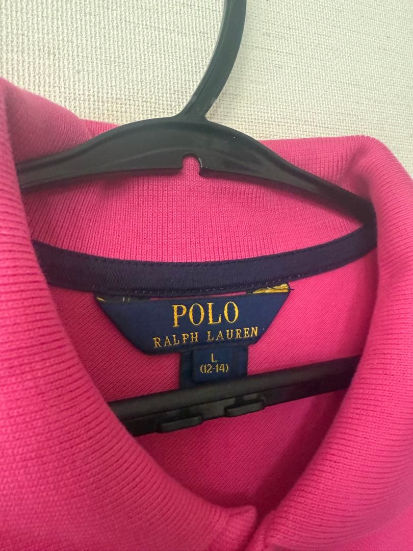 POLO RALPH LAUREN ピンクポロドレス L