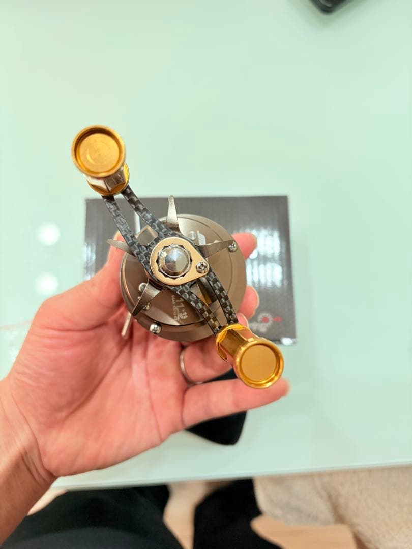 【メタルボディ】丸型ベイトリール　渓流　アジング等に