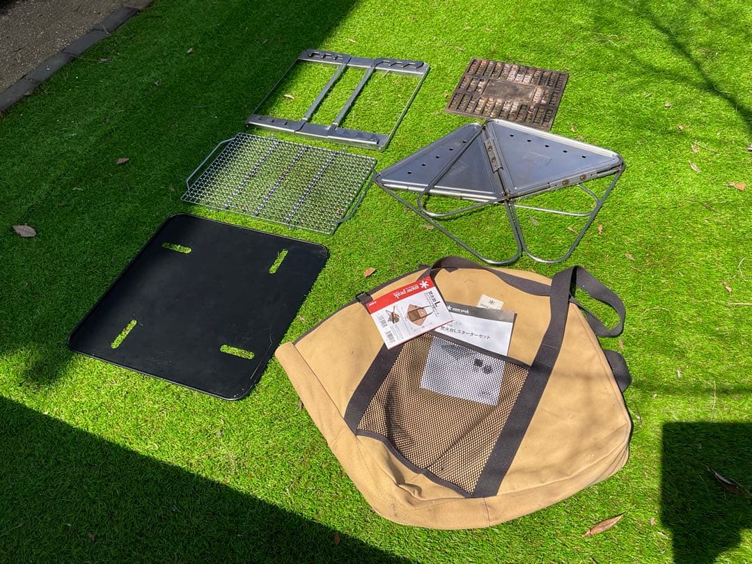  peak 焚き火台　Lサイズ　BBQスターターセット　USED 良品