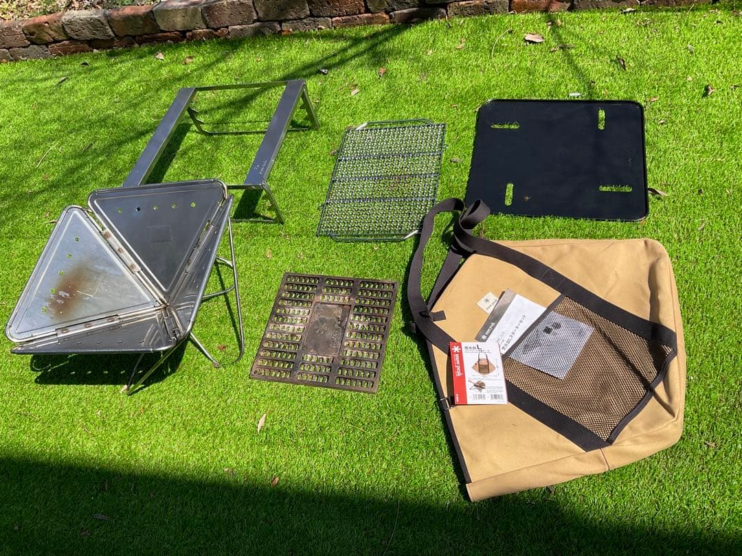  peak 焚き火台　Lサイズ　BBQスターターセット　USED 良品