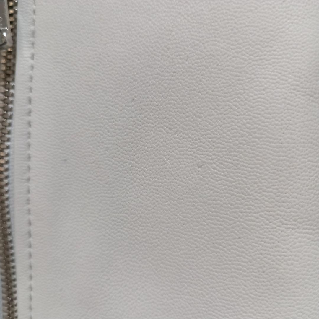 美品 GUILD PRIME MENS ホワイトレザーMA-1 サイズ3