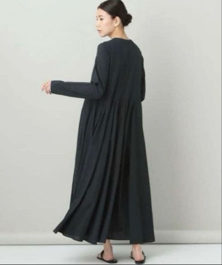 Curensology タックボリュームワンピース22AW 長袖 シャツ ロング