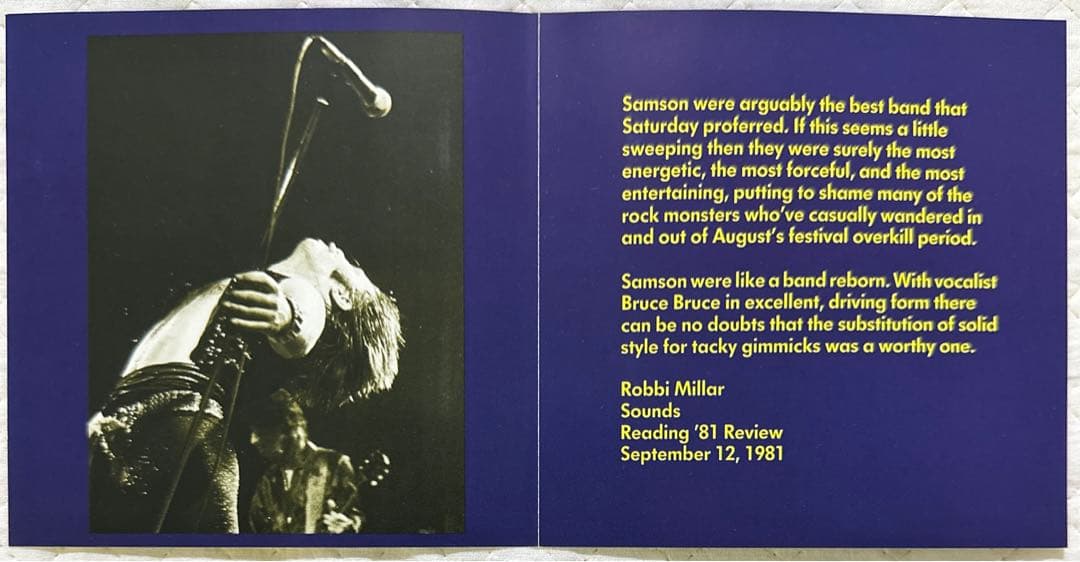 SAMSON / サムソン / LIVE AT READING '81
