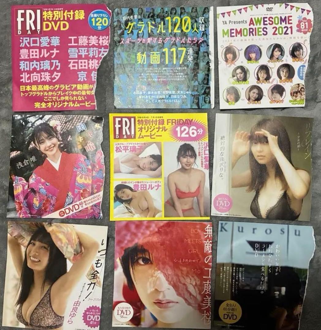 FRIDAY プレイボーイ　ヤングマガジン　ヤングチャンピオン他付録DVD76枚