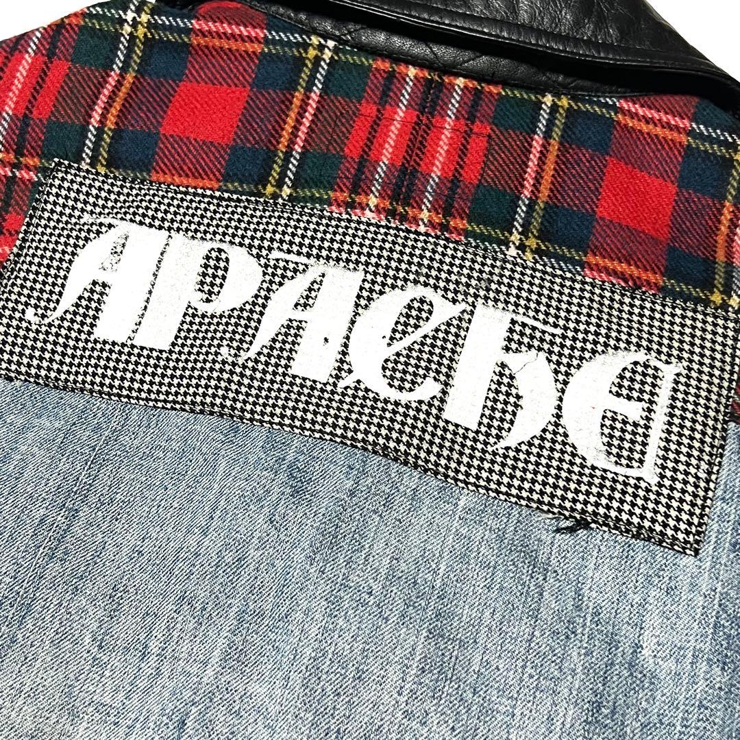 APACHE リーバイス リメイクデニムジャケット 再構築 チェック