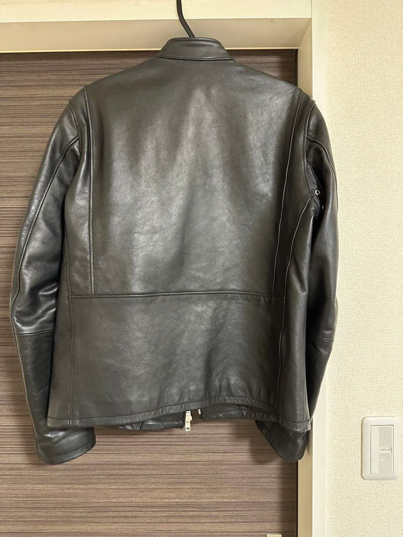 牛革　本革 シングルライダース　ほぼ新品未使用　XL