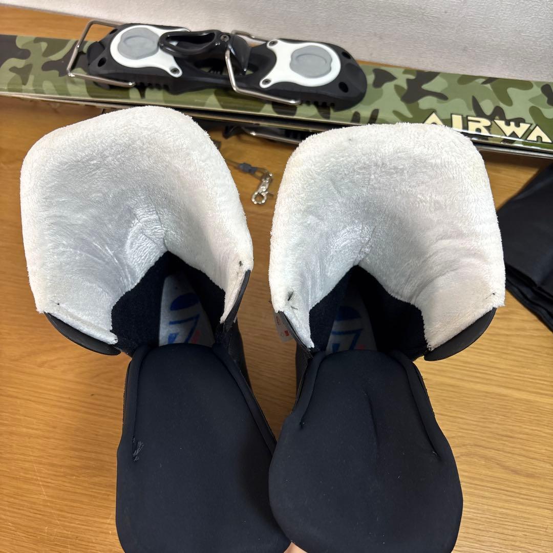 美品　レディースショートスキーセット　迷彩 LANGE 24-24.5cm